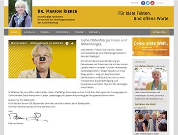 Oberbürgermeisterin Marion Rieken 2014