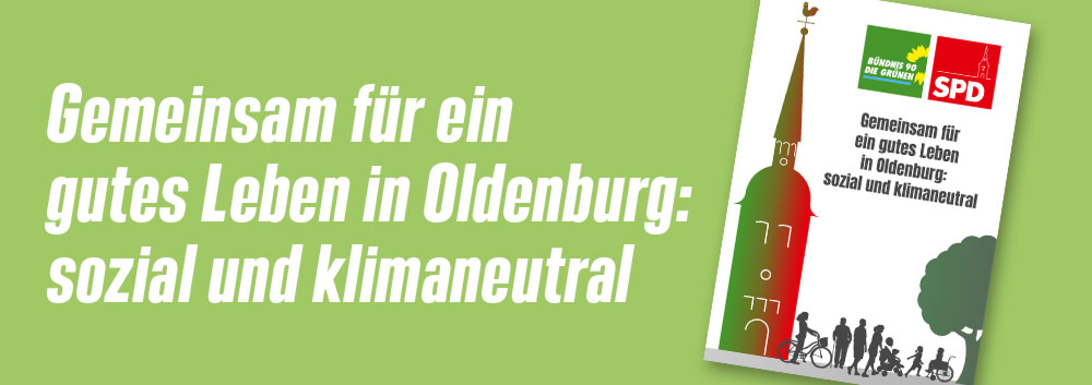 Oldenburger Ratsfraktionen BÜNDNIS 90/DIE GRÜNEN und SPD besiegeln Bündnis
