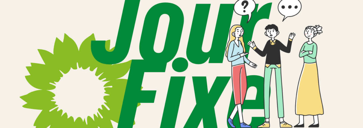 Jour-Fixe (Illustration „Colleagues discussing“ von Kampus @ Freepik)