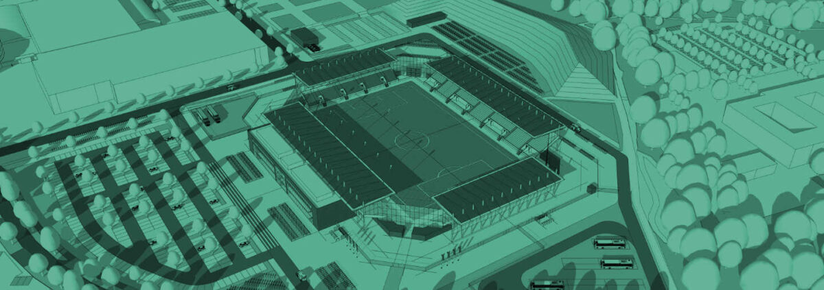 „Modell Basisstadion mit Kapazität 7500 Plätze“ von AS + P @ Stadt Oldenburg