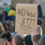 Gesichert Rechtsextrem: Was für ein AfD-Verbot spricht und was dagegen (Foto „Gruppe von Menschen, die Schilder hochhalten“ von Christian Lue @ Unsplash)