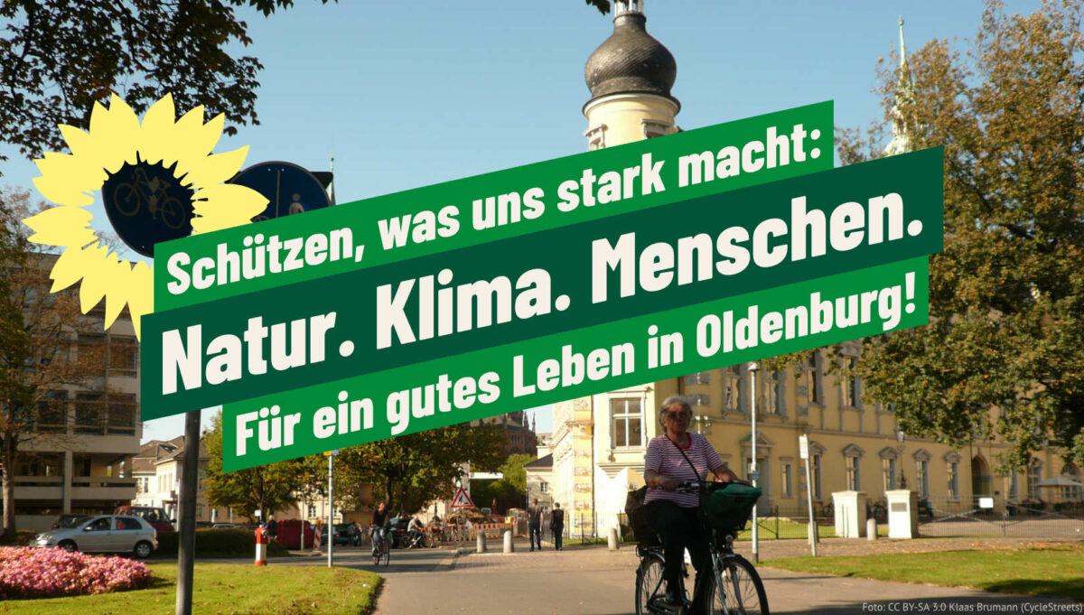 Für ein gutes Leben in Oldenburg (Foto: CC BY-SA 3.0 Klaas Brumann, CycleStreets)