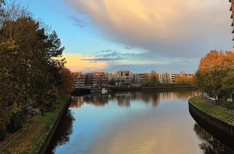 Blick auf Hunte von Amalienbrücke