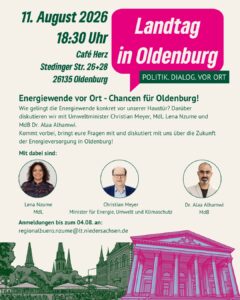 Landtag in Oldenburg: Christian Meyer, Energiewende